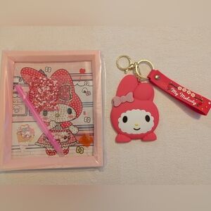 My Melody Keychain with Mirror